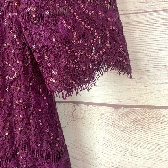 Jessica Howard Purple Lace Dress - Picture 4 of 10